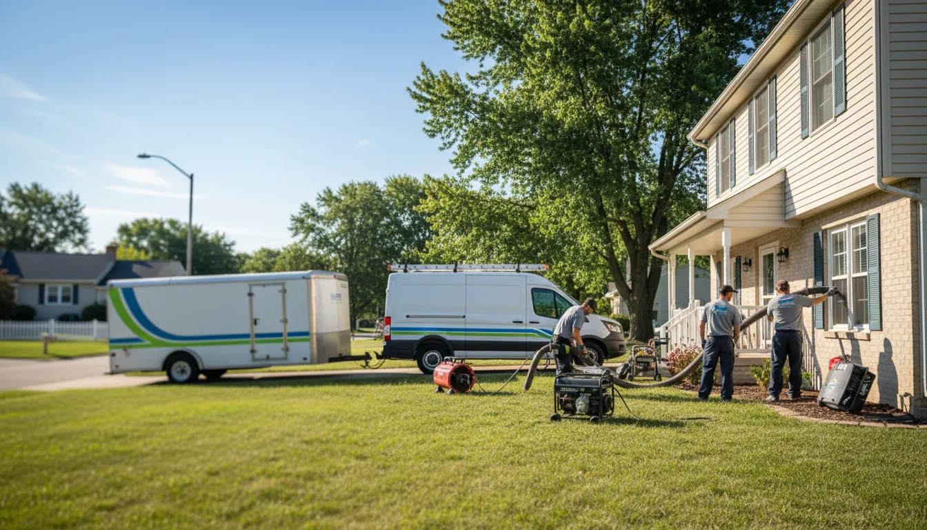 Flooded Basement Restoration And Cleanup With Repair in Blissfield, MI near me